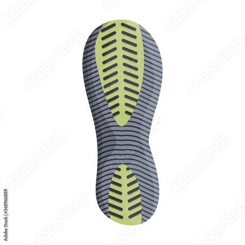 Footprint vector icon.Cartoon vector icon isolated on white background footprint.