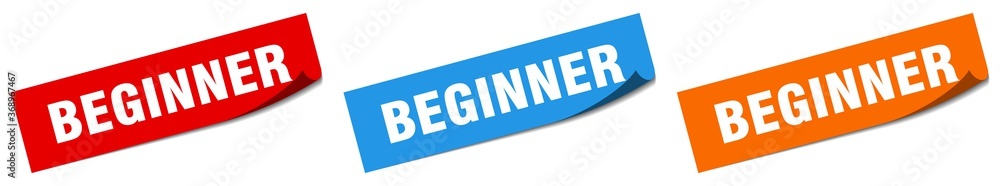 beginner paper peeler sign set. beginner sticker beginner paper peeler sign set. beginner sticker