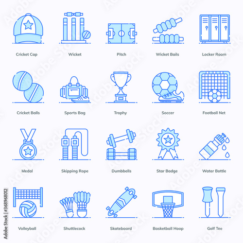 
Pack Of Sports Flat Icons 
