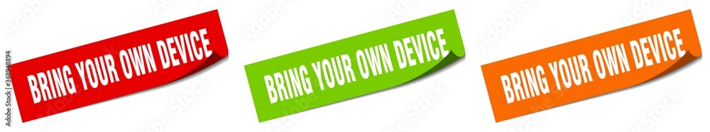 bring your own device paper peeler sign set. bring your own device sticker bring your own device paper peeler sign set. bring your own device sticker