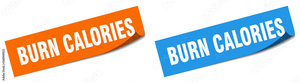 burn calories paper peeler sign set. burn calories sticker burn calories paper peeler sign set. burn calories sticker