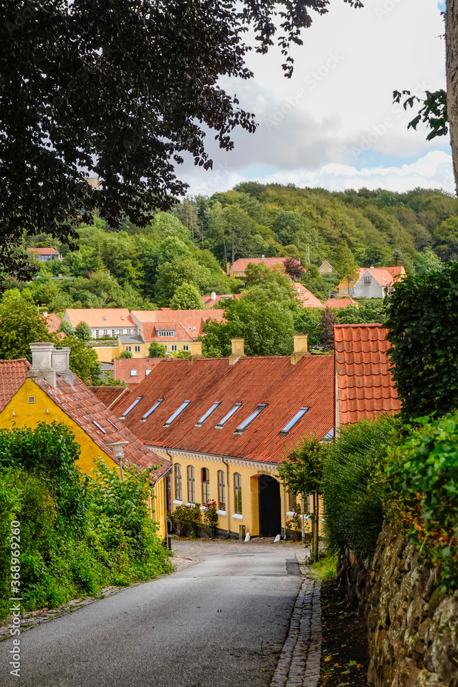 Mariager, Denmark Houses and skyline of the village. Mariager, Denmark Houses and skyline of the village.