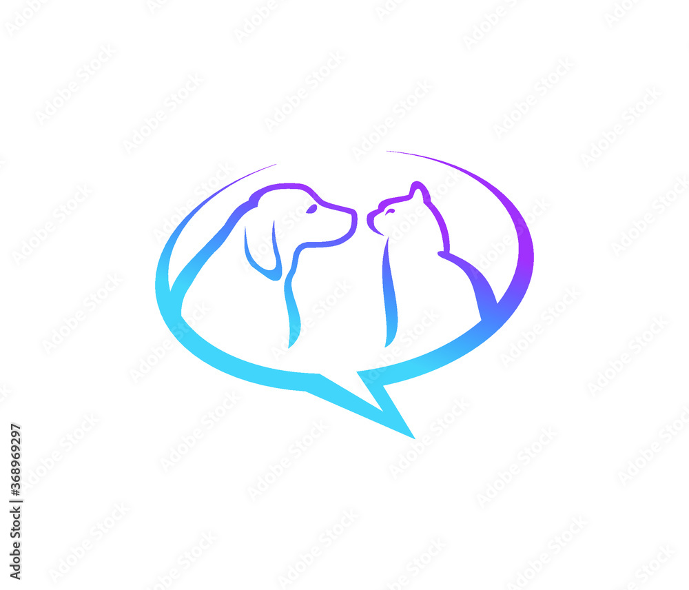 bubble chat for communication company logo design bubble chat for communication company logo design