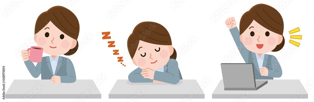 昼寝 コーヒーナップでスッキリ起きる女性社員 イラスト Stock Vector Adobe Stock 昼寝 コーヒーナップでスッキリ起きる女性社員 イラスト Stock Vector Adobe Stock