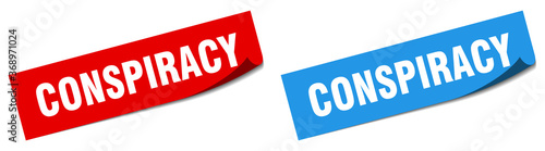 conspiracy paper peeler sign set. conspiracy sticker
