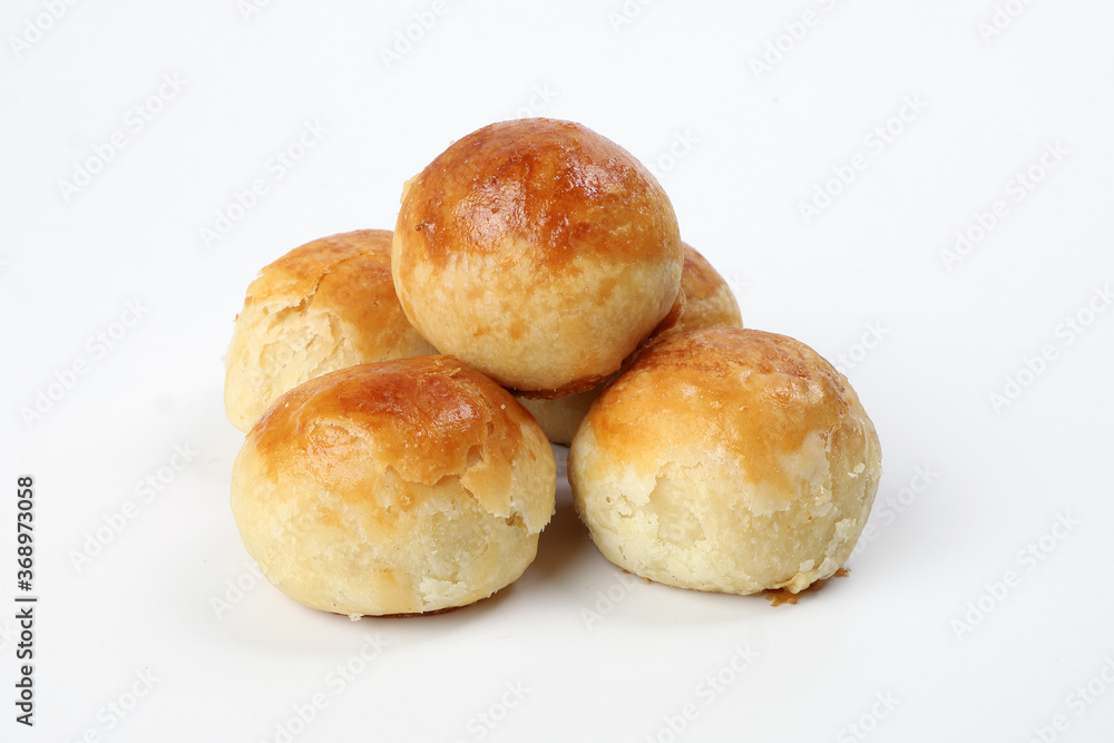 Tambun biscuits small Tau Sar Pneah famous Bukit Tambun Penang delicacies on white background Tambun biscuits small Tau Sar Pneah famous Bukit Tambun Penang delicacies on white background