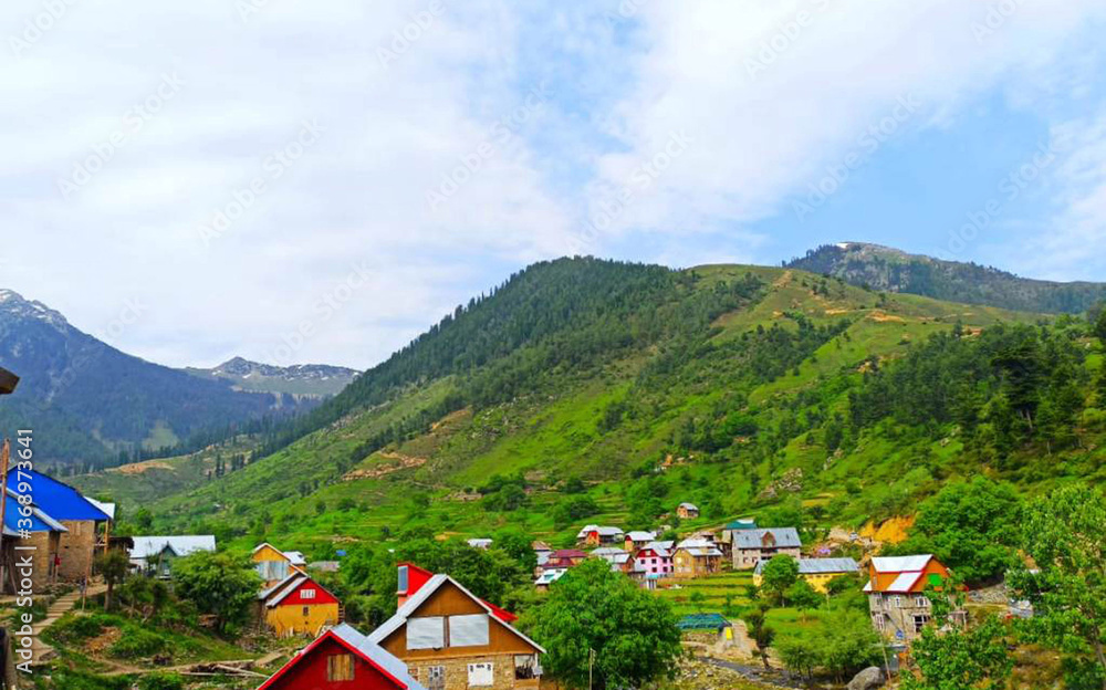 Jammu & Kashmir A view of Mahu Valley   