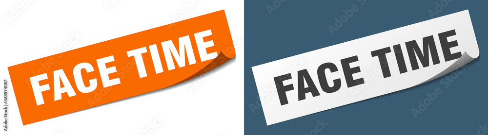 face time paper peeler sign set. face time sticker face time paper peeler sign set. face time sticker
