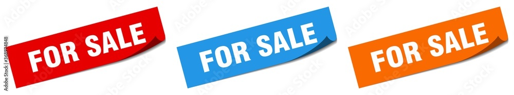 for sale paper peeler sign set. for sale sticker for sale paper peeler sign set. for sale sticker