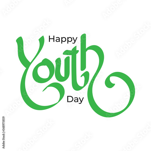 Illustration design for celebrating youth day event