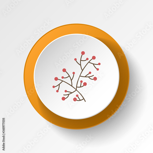 Berries color icon. Elements of winter wonderland multi colored icons. Premium quality graphic design icon