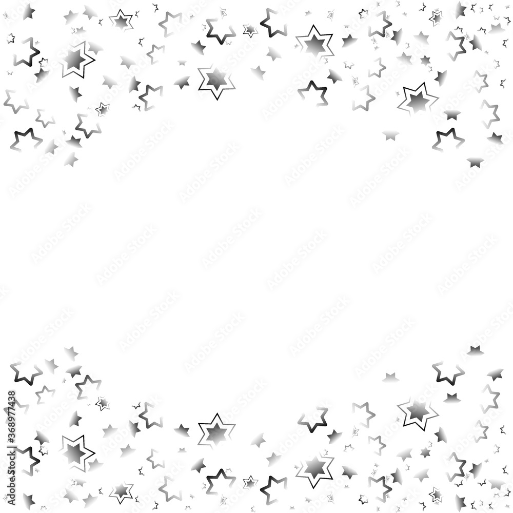 Illustration with grey stars on white background. Best design for your ad, poster, banner.