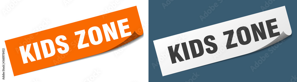 kids zone paper peeler sign set. kids zone sticker kids zone paper peeler sign set. kids zone sticker