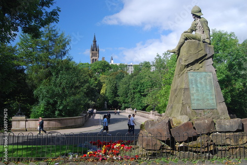 Kelvingrove Park, Glasgow, Scotland photo