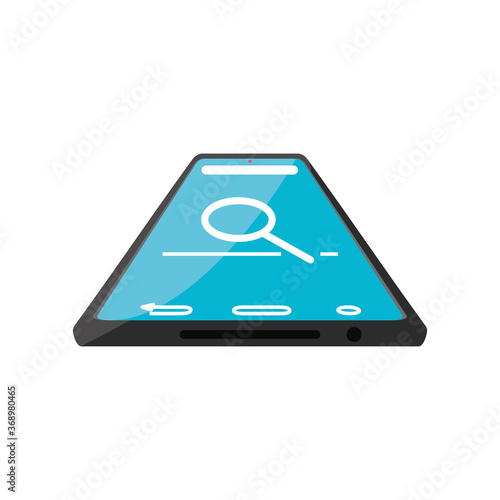 Wallpaper Mural screen of smartphone with symbol of search Torontodigital.ca