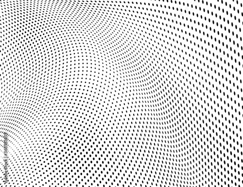 The halftone texture is monochrome. Vector chaotic background