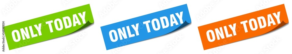 only today paper peeler sign set. only today sticker only today paper peeler sign set. only today sticker