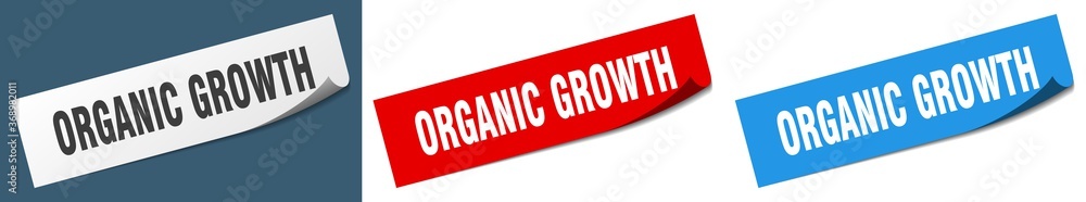 organic growth paper peeler sign set. organic growth sticker organic growth paper peeler sign set. organic growth sticker