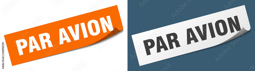 par avion paper peeler sign set. par avion sticker par avion paper peeler sign set. par avion sticker