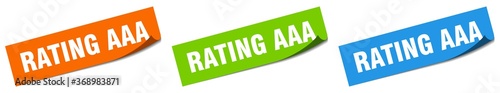 rating aaa paper peeler sign set. rating aaa sticker