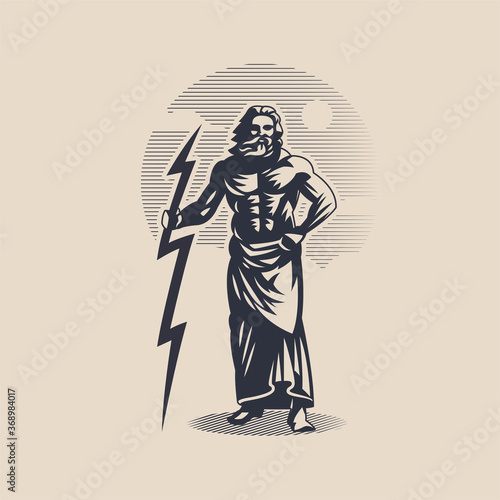 God Zeus or Jupiter.