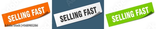 selling fast paper peeler sign set. selling fast sticker