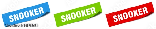 snooker paper peeler sign set. snooker sticker