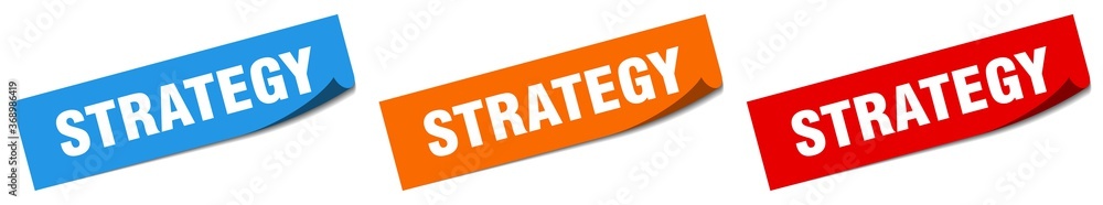 strategy paper peeler sign set. strategy sticker strategy paper peeler sign set. strategy sticker