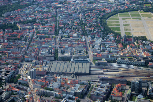 München Hauptbahnhof von oben 5.7.2020