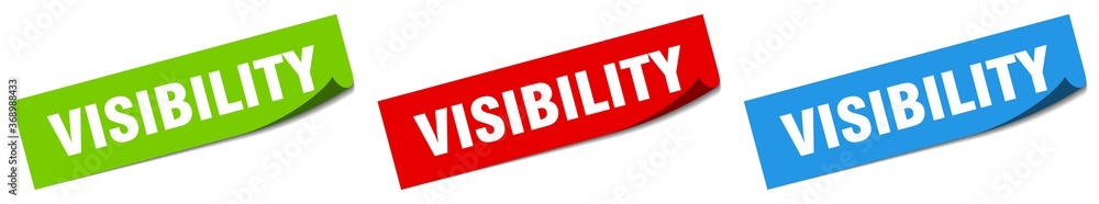 visibility paper peeler sign set. visibility sticker visibility paper peeler sign set. visibility sticker
