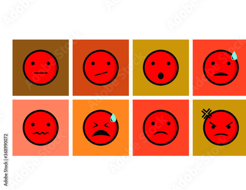 sad and angry emoji, smiley