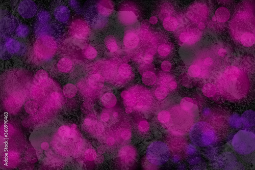 Abstract grunge retro background with violet bokeh