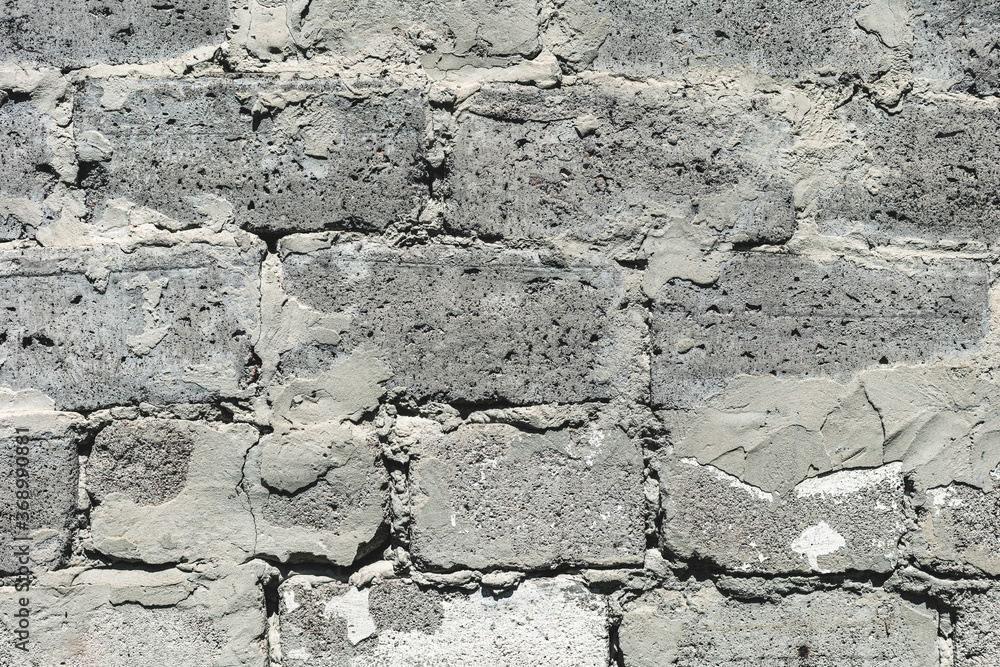texture of old brick closeup