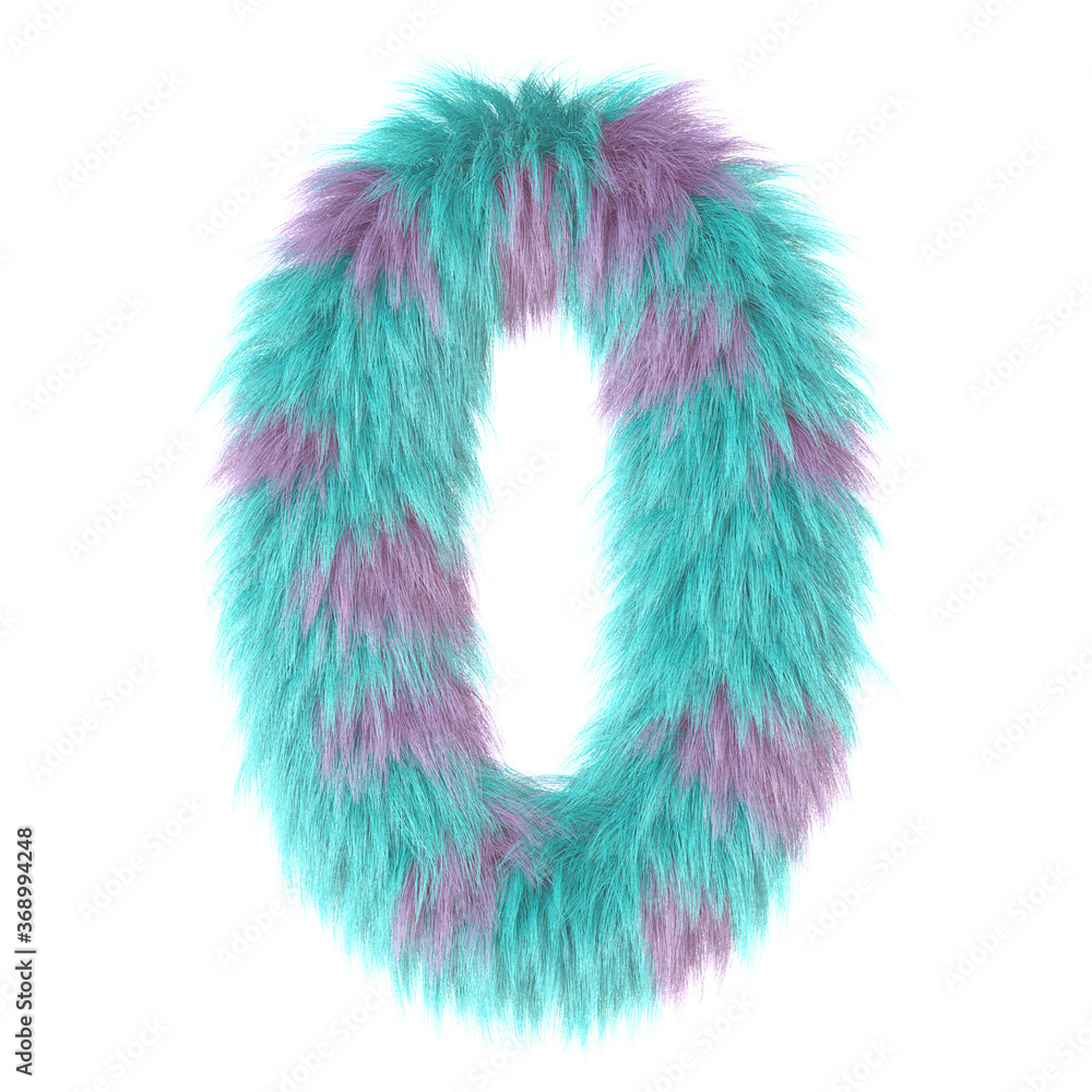 3d cartoon fun animal fur number 0 3d cartoon fun animal fur number 0