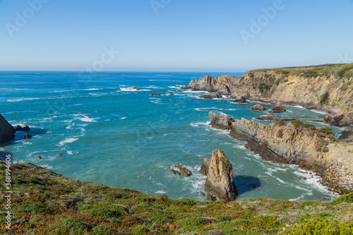 Atlantic rocky coast view