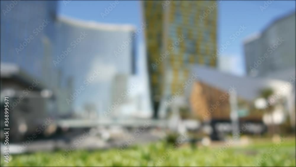 Defocused Las Vegas futuristic CityCenter casino complex in sin city downtown. Modern luxury hotels unincorporated urban skyline, Harmon ave, USA. Contemporary metropolis premium highrise skyscrapers. Defocused Las Vegas futuristic CityCenter casino complex in sin city downtown. Modern luxury hotels unincorporated urban skyline, Harmon ave, USA. Contemporary metropolis premium highrise skyscrapers.