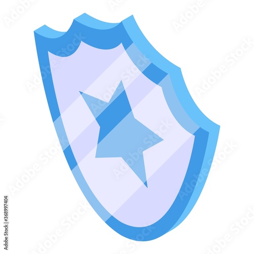 Secured audit icon. Isometric of secured audit vector icon for web design isolated on white background