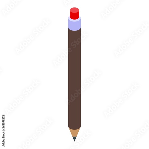 Shoe repair work pencil icon. Isometric of shoe repair work pencil vector icon for web design isolated on white background