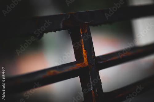 錆びたフェンス