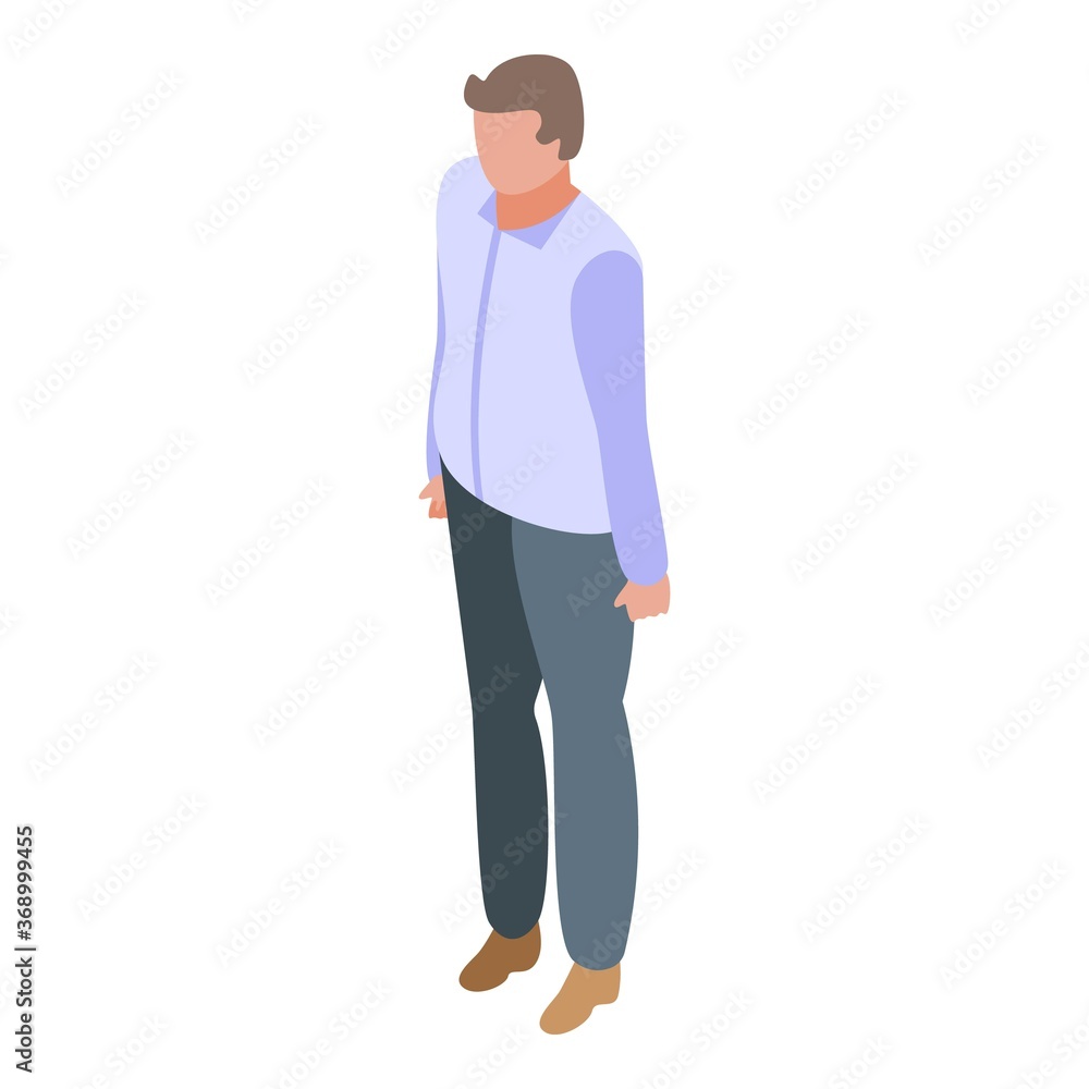 Manager breakthrough icon. Isometric of manager breakthrough vector icon for web design isolated on white background Manager breakthrough icon. Isometric of manager breakthrough vector icon for web design isolated on white background
