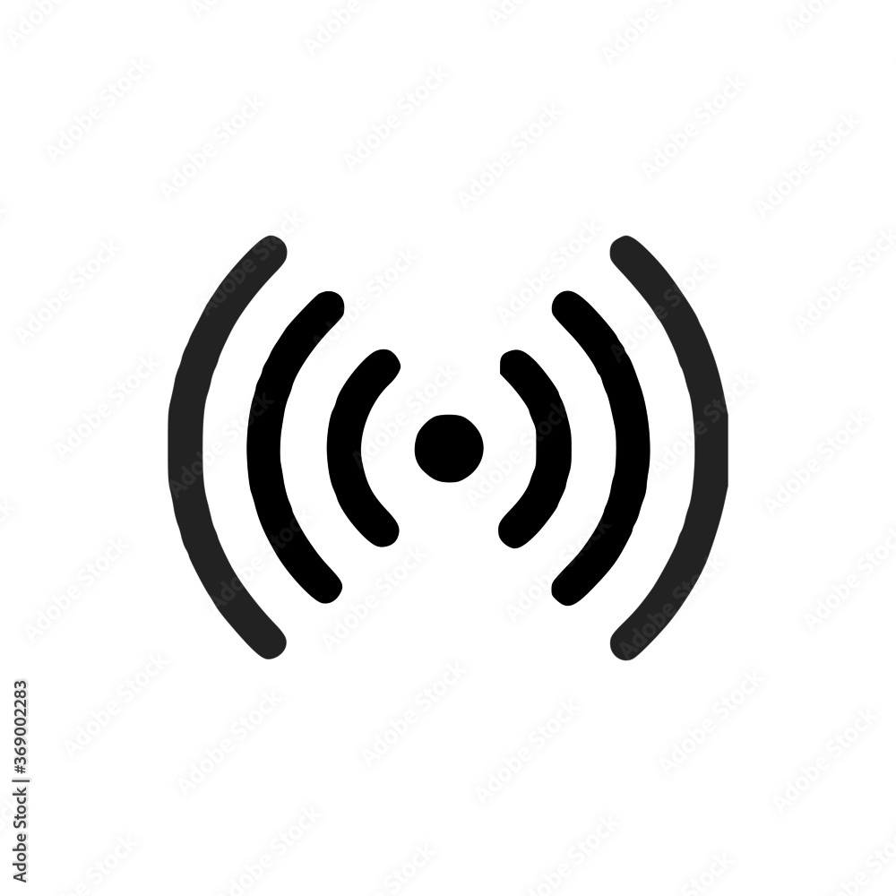 vector illustration of network antenna and wifi glyph icon vector illustration of network antenna and wifi glyph icon