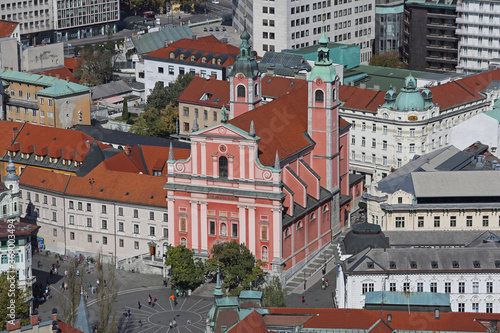 Franciscan Church in Ljubljana Slovenia