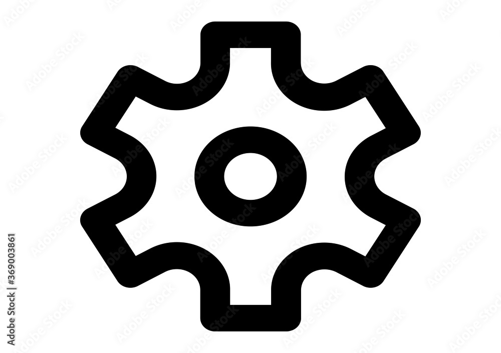 Setting icon vector, Tools, Cog, Gear Sign Isolated on white background. Help options account concept. Trendy Flat style for graphic design, logo, Web site, social media, UI, mobile app, EPS10