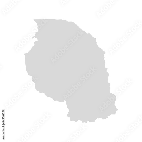 Tanzania country vector map. Tanzanian nation contour map