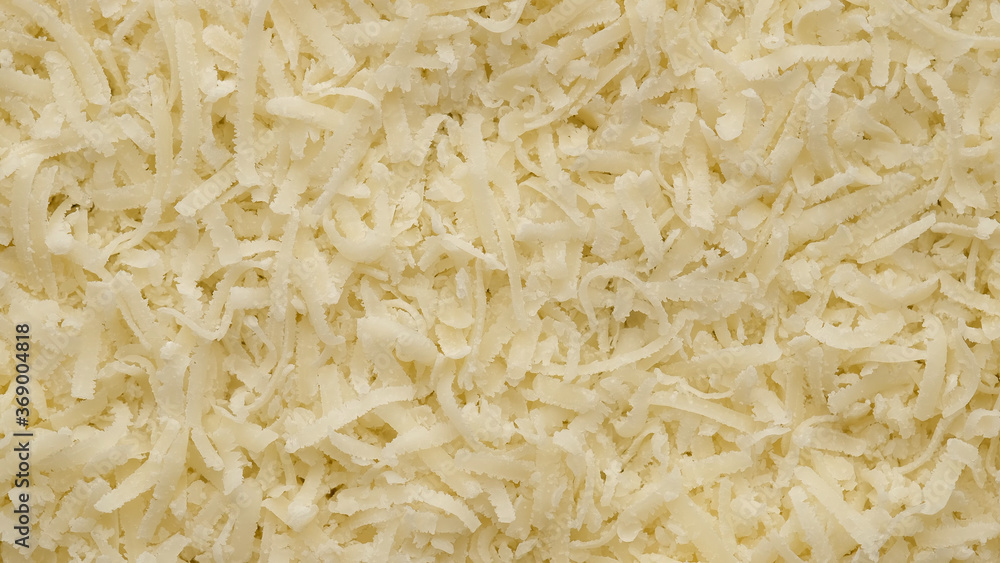 cheese parmesan grated close up, rotating cheese parmesan grated close up, rotating