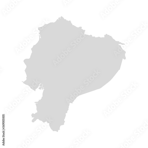 Ecuador vector map design illustration. Ecuador country silhouette