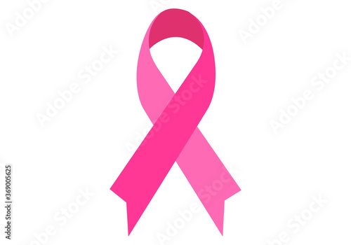 Lazo rosa en contra del cancer de mama. photo