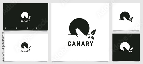 Canary silhouette logo  photo