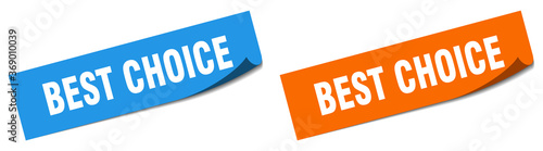 best choice paper peeler sign set. best choice sticker