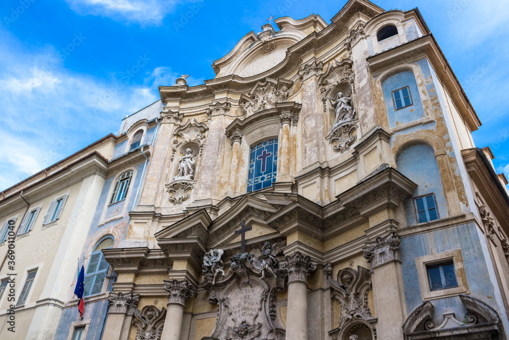 Facade of the Roman Church of Santa Maria Maddalena